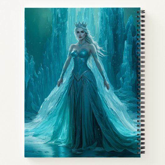 Magical Ice Queen Winter Christmas Notitieboek (Achterkant)