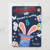 Magical Illusions Verjaardagsfeest Uitnodiging Sho (Voorkant)