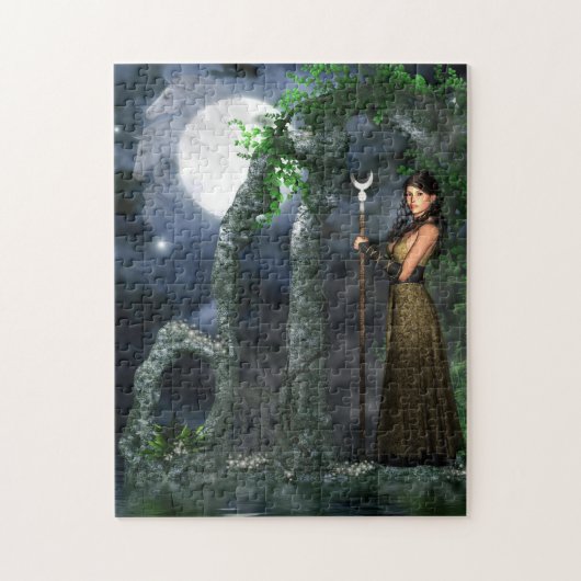 Magical Jigzaag - Moon Goddess (Selene) Legpuzzel (Verticaal)