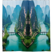 Magical Karst River Serenity Douchegordijn (Voorkant)