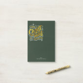 Magical Kersttypografie Gold ID441 Post-it® Notes (Op bureau)