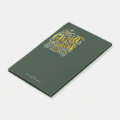Magical Kersttypografie Gold ID441 Post-it® Notes (Schuin)
