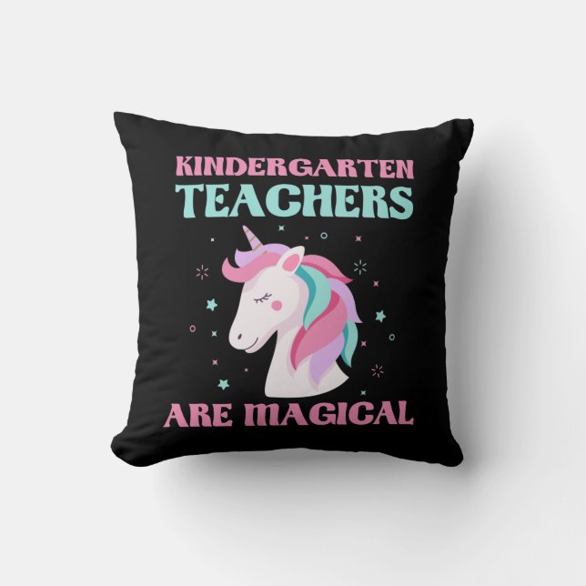Magical Kindergarten Teacher Unicorn Education Kussen (Voorkant)