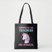 Magical Kindergarten Teacher Unicorn Education Tote Bag (Voorkant)