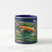 Magical Koi Fish Zen Garden Night Mug Mok (Midden)