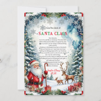 Magical Letter from Santa Card Kaart