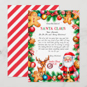 Magical Letter from Santa Card Kaart (Voorkant / Achterkant)