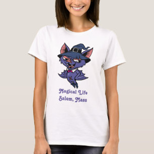 Magical Life Salem Mass Witch Bat T-shirt