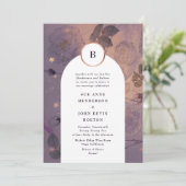 Magical Light Boho Floral Arch Herfst Gold Wedding Kaart (Staand voorkant)