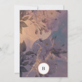 Magical Light Boho Floral Arch Herfst Gold Wedding Kaart (Achterkant)