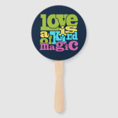 Magical Love aangepaste tekst fan set Handwaaier (Voorkant)