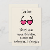 Magical Love Lenses Postcard Feestdagenkaart (Voorkant / Achterkant)