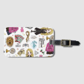 Magical Luna Lovegood Waterverf Bagagelabel (Voorkant (horizontaal))