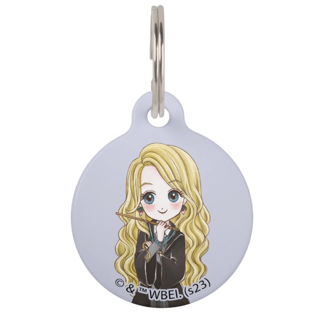 Magical Luna Lovegood Waterverf Huisdierpenning (Voorkant)