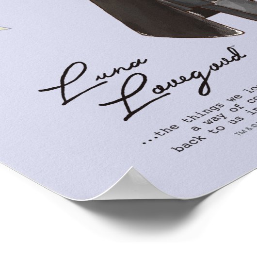 Magical Luna Lovegood Waterverf Poster (Hoek)