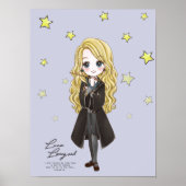 Magical Luna Lovegood Waterverf Poster (Voorkant)