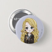 Magical Luna Lovegood Waterverf Ronde Button 5,7 Cm (Voorkant /achterkant)
