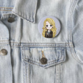 Magical Luna Lovegood Waterverf Ronde Button 5,7 Cm (In situ)