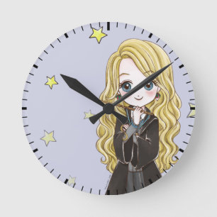 Magical Luna Lovegood Waterverf Ronde Klok