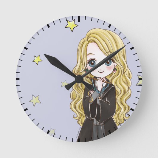 Magical Luna Lovegood Waterverf Ronde Klok (Voorkant)