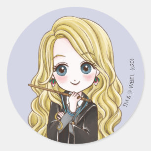 Magical Luna Lovegood Waterverf Ronde Sticker