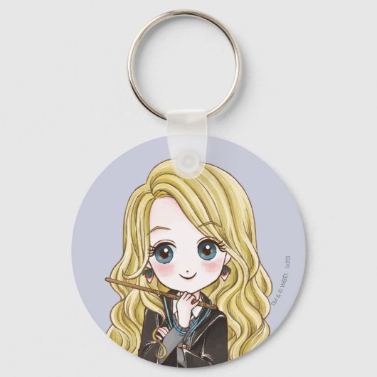Magical Luna Lovegood Waterverf Sleutelhanger (Voorkant)