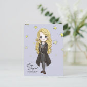 Magical Luna Lovegood Waterverf Uitnodiging Briefkaart (Staand voorkant)