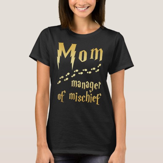 Magical Mam, Manager van Mischief T-shirt (Voorkant)