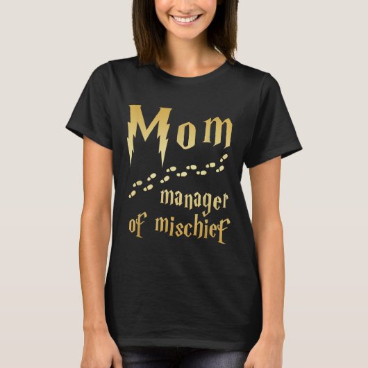 Magical Mam, Manager van Mischief T-shirt (Voorkant)