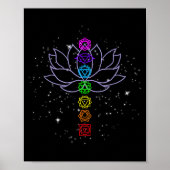 Magical Mandala Lotus Lines Cool Mandala Design Lo Poster (Voorkant)