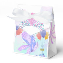 Magical Mermaid Birthday Invitation Card