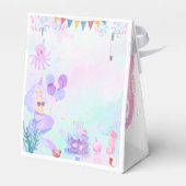 Magical Mermaid Birthday Invitation Card Bedankdoosjes (Achterkant)