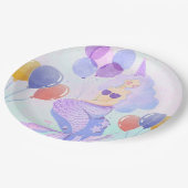 Magical  Mermaid Birthday Invitation Card Papieren Bordje (Gekanteld)