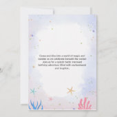 Magical Mermaid Birthday Kaart (Achterkant)