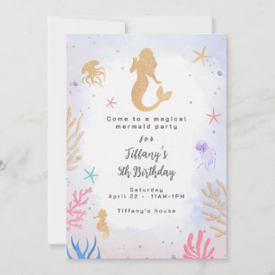 Magical Mermaid Birthday Kaart