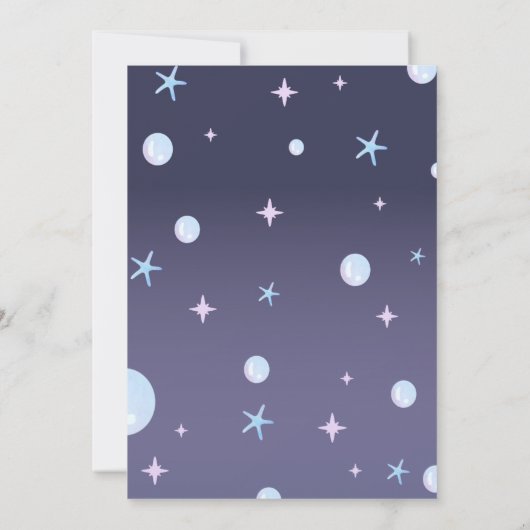 Magical Mermaid Birthday Kaart (Achterkant)