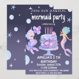 Magical Mermaid Birthday Kaart