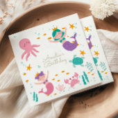 Magical Mermaid Birthday Party Napkins Servet
