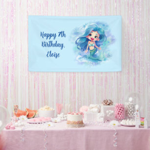 Magical Mermaid Birthday Spandoek
