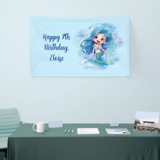 Magical Mermaid Birthday Spandoek (Beurs)