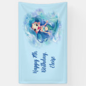 Magical Mermaid Birthday Spandoek (Verticaal)