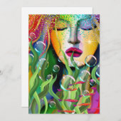 Magical Mermaid Feestdagenkaart (Voorkant / Achterkant)