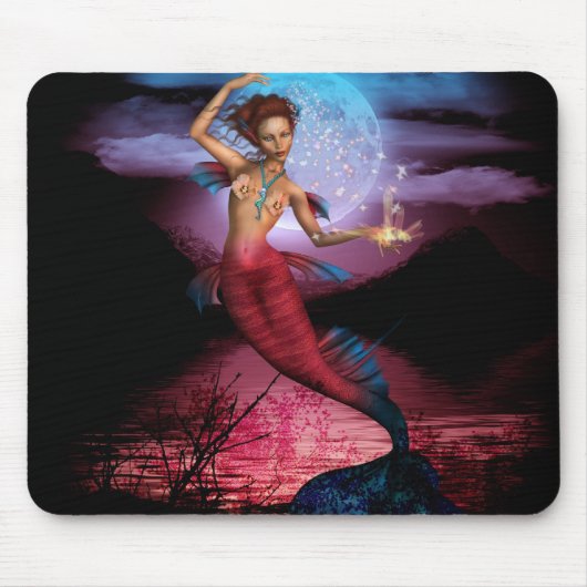 Magical Mermaid Moon Mousepad Muismat (Voorkant)