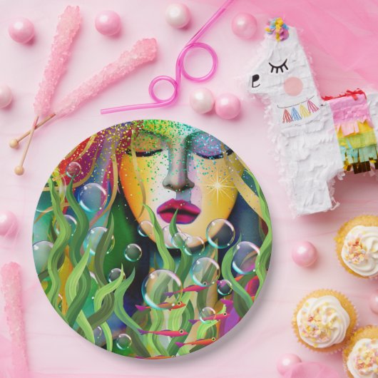 Magical Mermaid Papieren Bordje (Feest)
