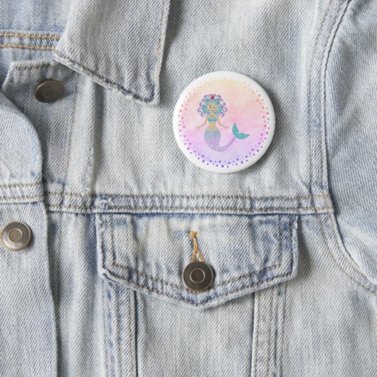 Magical Mermaid Ronde Button 5,7 Cm (In situ)