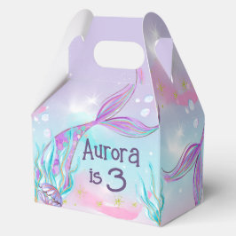 Magical Mermaid Tail Theme Party Boxes Bedankdoosjes