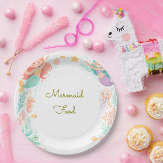 Magical Mermaid Under the Sea Kids Birthday  Papieren Bordje