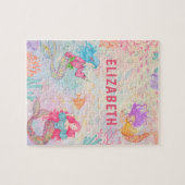 Magical Mermaid Under The Sea Personalized Kids Legpuzzel (Horizontaal)