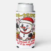 Magical Merry Christmas Snowman Cooler Bag (Seltzer Voorkant)