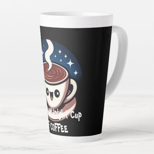 Magical Midnight Cup Of Coffee Latte Mok (Rechterhoek)